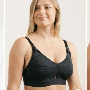 Simple wishes Super Mom nursing and pumping bralette Size medium Black